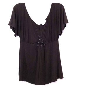 Loft Brown Top Size Small